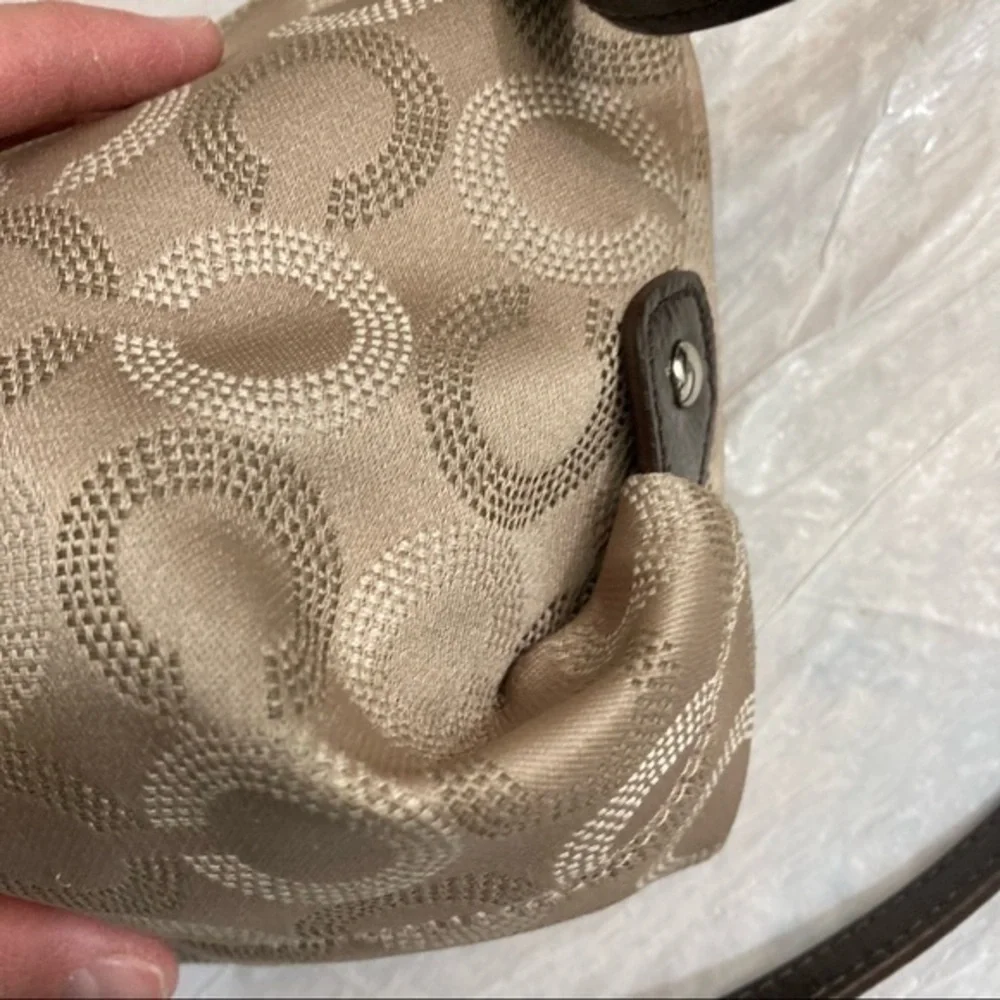 Coach Ashley op c brown crossbody bag